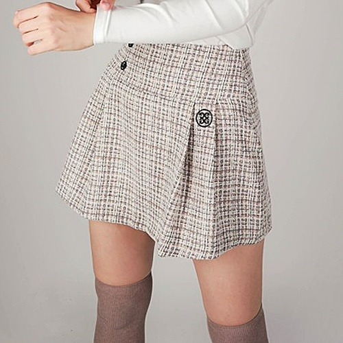 지*어 트위드 스커트