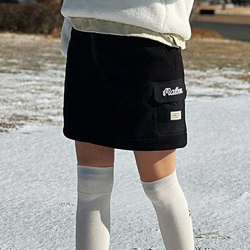 MALBON 폴라 플리스 Pocket 스커트