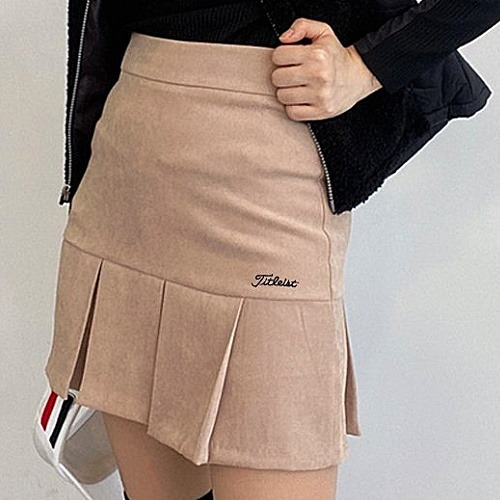 타이틀리*트 스퀘어주름 스커트