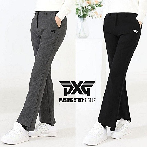 P*G 부츠컷 자수 골프팬츠
