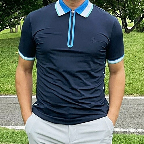 G/FORE Knitted Collar Pique 폴로 티셔츠