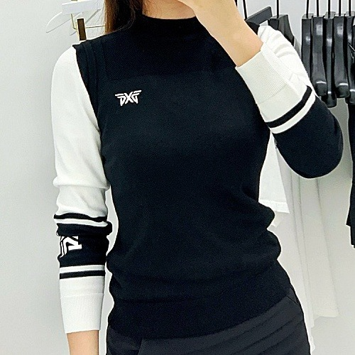 PXG 반목 로고 여성용 니트 조끼