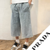 PRADA 와이드 7부 벙커진