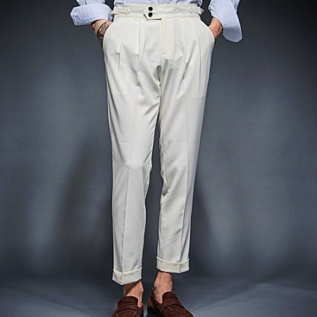 GUCCI 클래식 구르카 팬츠 - 아이보리