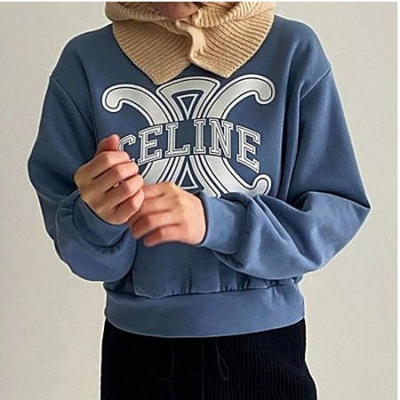 셀*느 트리오페 크롭 맨투맨