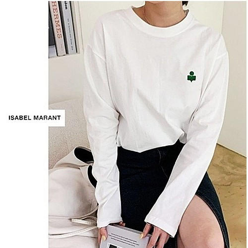 이자벨*랑 자수로고 티셔츠