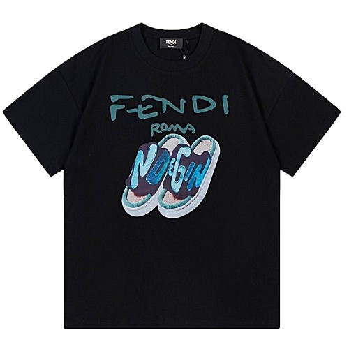 FENDI 샌달로고 티셔츠