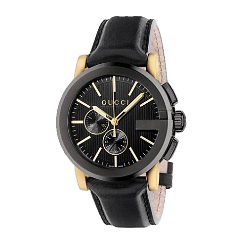 GUCCI G 크로노그래프 블랙 골드 콤비