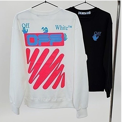 오프화*트 형광핑크 맨투맨