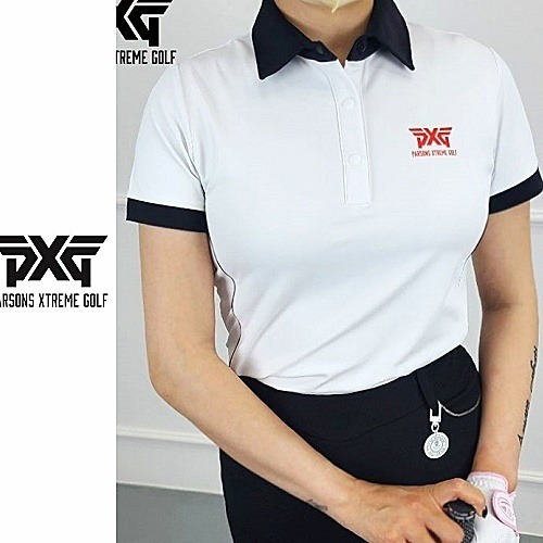 P*G 베이직 투톤 반팔 카라티