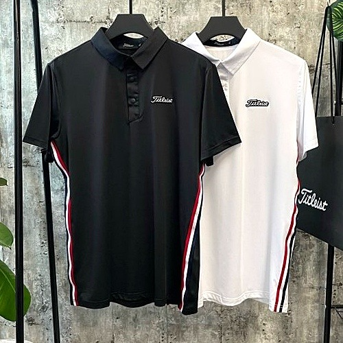 타이틀리*트 TITLEIST 삼색 사이드 밴딩 카라