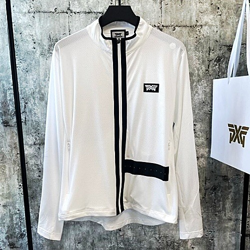 PXG 로고패치 매쉬 집업