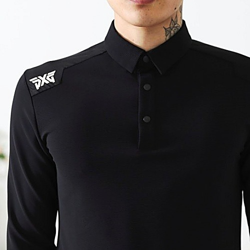 PXG 버튼컬러 롱 슬라브 티셔츠