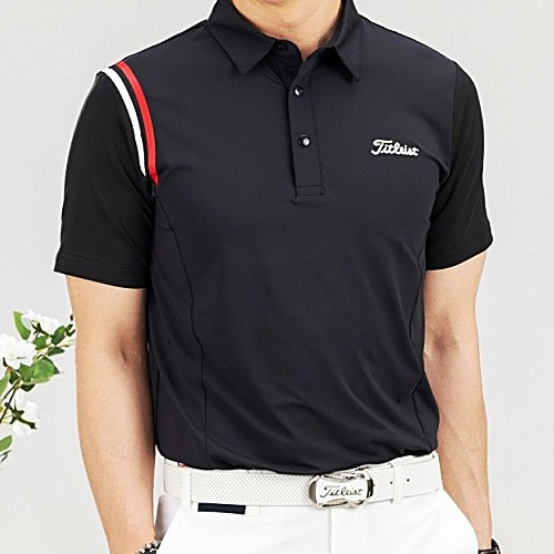 타이틀리*트 TITLEIST 어깨삼선 실켓 펀칭카라 티셔츠