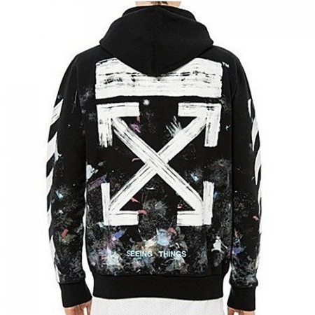 OFF-WHITE 페인트 맨투맨 & 후드