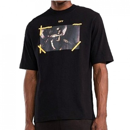오프화*트 OFF-WHIT 바지오 페인팅 티셔츠