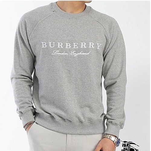 버*리 테이든 자수 로고 레터링 맨투맨