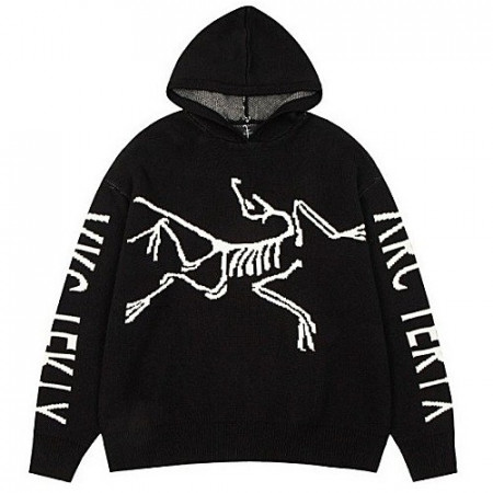 아크테*스 ARCTERYX 시그니쳐 로고 니트 후디