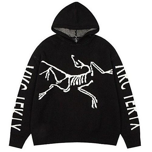 아크테*스 ARCTERYX 시그니쳐 로고 니트 후디