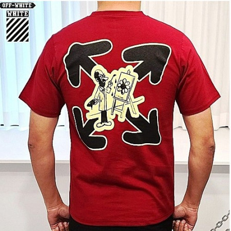오프화*트 OFF-WHITE 페인터 라운드 티셔츠