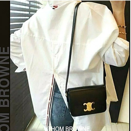 톰브*운 백 삼선 포인트 셔츠