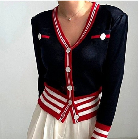 GUCCI 포인트 단니트 가디건