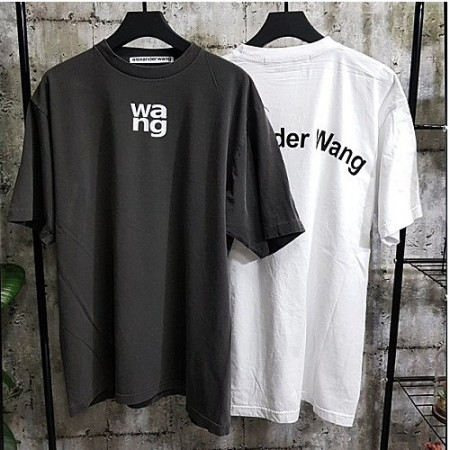알렉산*왕 alexanderwang 백로고 피그먼트 티셔츠