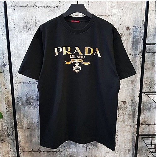 프*다 PRADA 밀라노 골드티셔츠