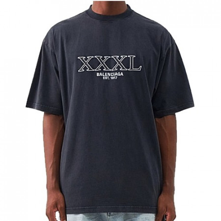 발렌시*가 BALENCIAGA XXXL 워싱 반팔 티셔츠