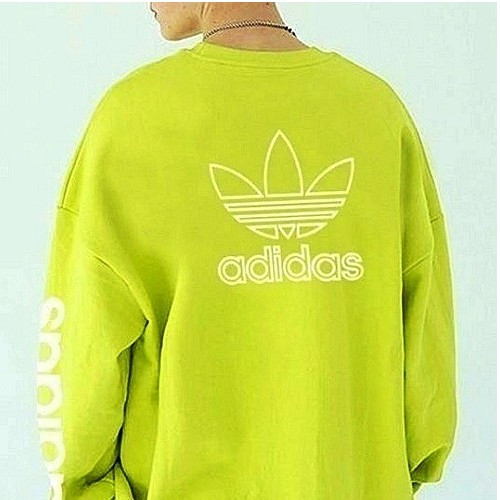 아디다스 오버핏 믹스 맨투맨