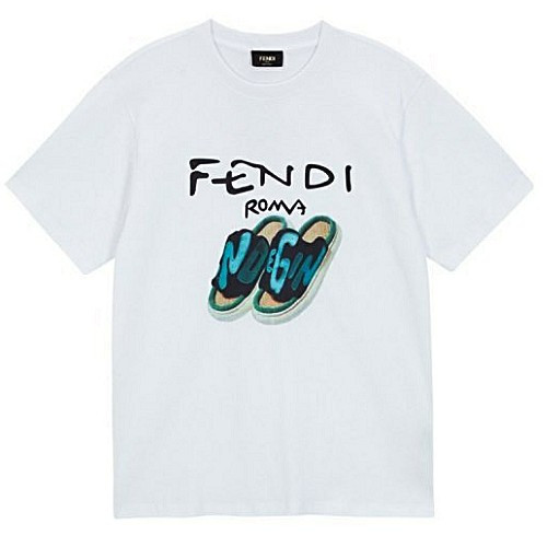 팬디 FENDI 나염 티셔츠