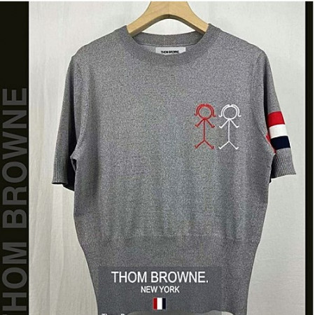 톰브*운 투걸 라운드 반팔 니트