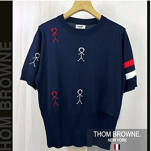 톰브*운 멀티 피플 반팔 라운드니트