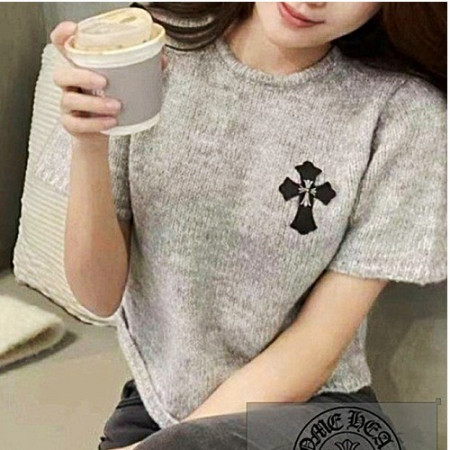 크롬*츠 크로스 라운드 반팔니트