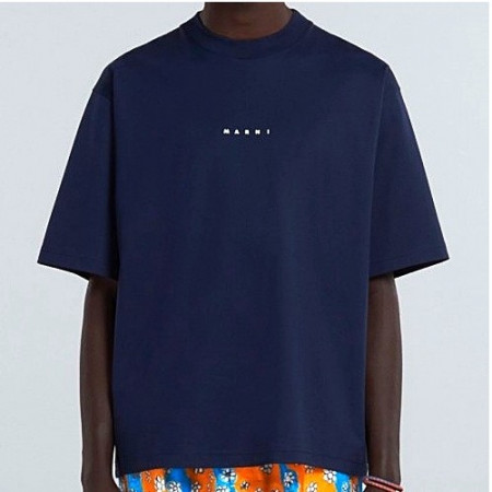 마르니 MARNI 로고 프린트 반팔티