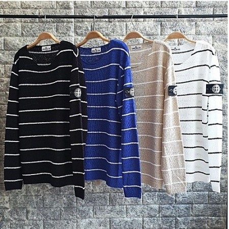 스톤아일*드 와팬 스트라이프 니트