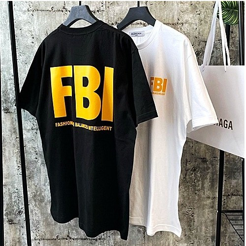 발렌시*가 FBI 로고 티셔츠