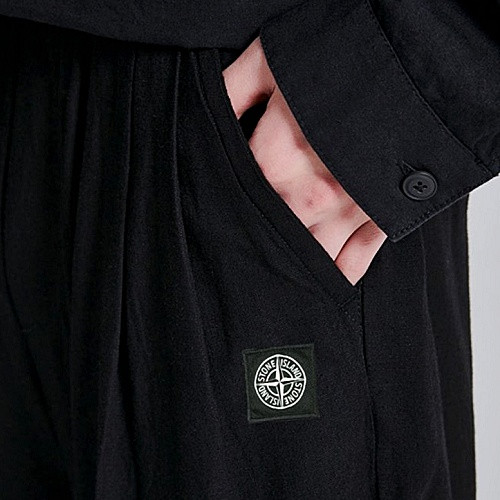 스톤아일*드 사각로고 린넨팬츠