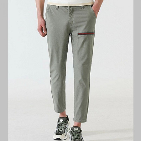 GUCCI 남여공용 웹 스트라이프 캔버스 트랙팬츠