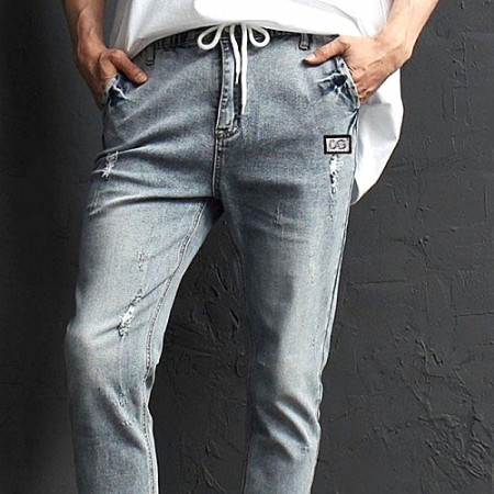 돌체앤가*나 밴딩 스모키 워싱진