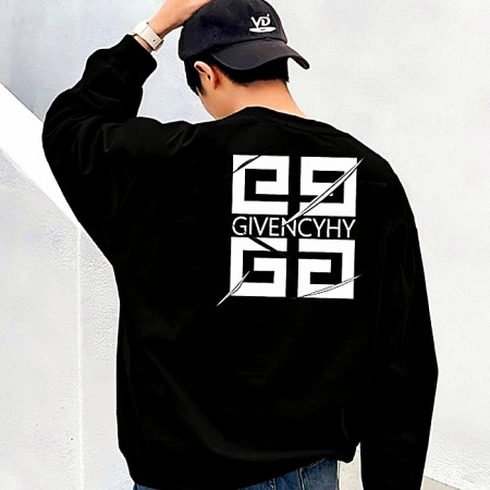 GIVENCHY 스키래치 로고 밍크양기모 티셔츠