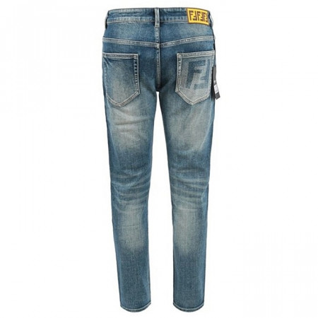 펜디 FENDI 포켓 프린트 슬림 일자진