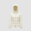 MONCLER AVOCE 후드 쇼트 다운 재킷 - 화이트 아이보리