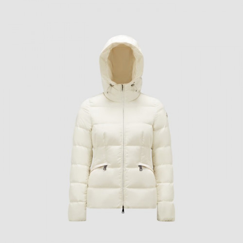 MONCLER AVOCE 후드 쇼트 다운 재킷 - 화이트 아이보리