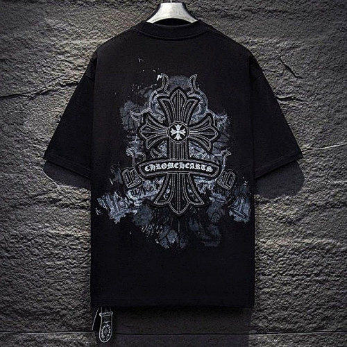 Chrome hearts 십자가 자수패치 티셔츠