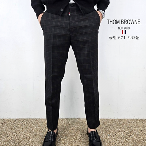 톰브*운 THOMBROWNE 체크 슬렉스 671