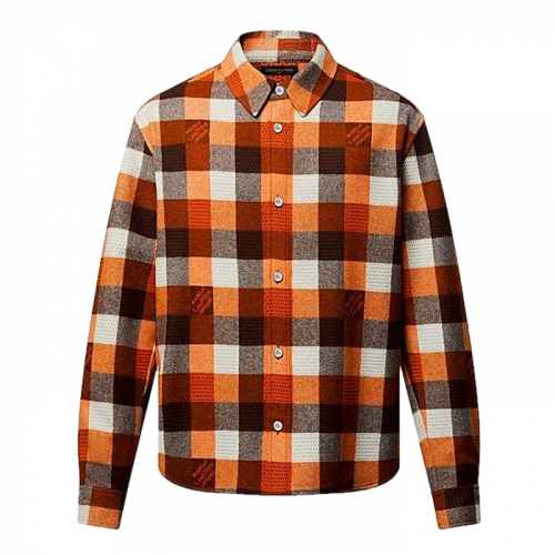 LOUIS VUITTON 하우스 다미에 플란넬 체크셔츠