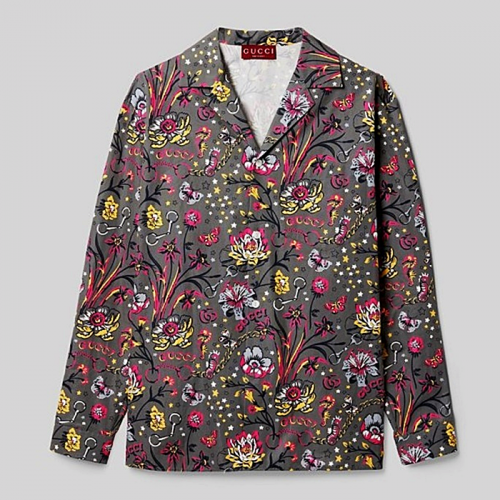 GUCCI 플로럴펑크 프린트 셔츠