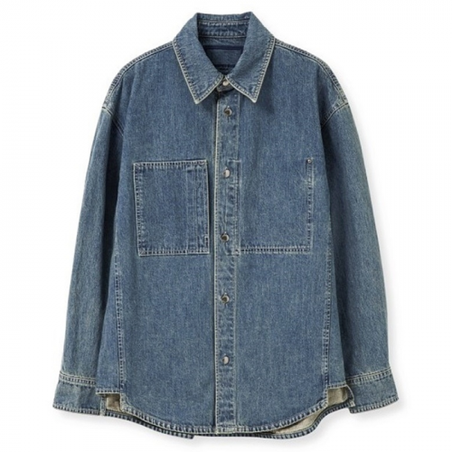 우영미 WOOYOUNGMI 모던 스퀘어 데님셔츠