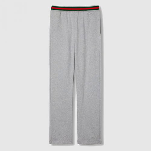 GUCCI 라인드 웹로고 스웻팬츠